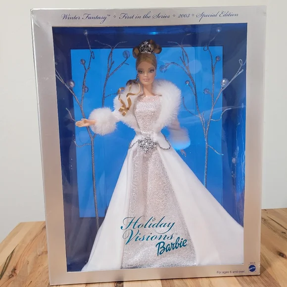 Mattel | Toys | Mattel 203 Holiday Visions Barbie Doll B259 Silver